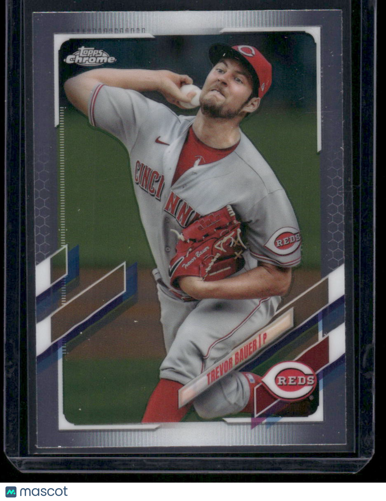 2021 Topps Chrome Trevor Bauer #77 Baseball