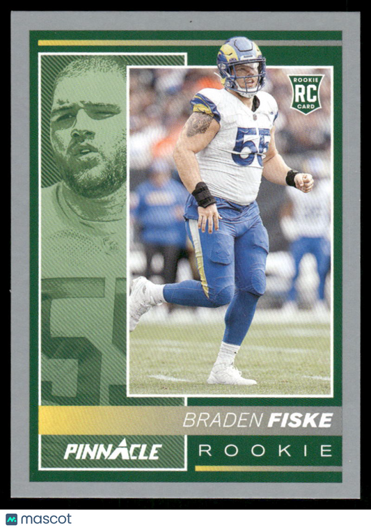2025 Panini Pinnacle Encore Braden Fiske #209 RC 017/150 Football
