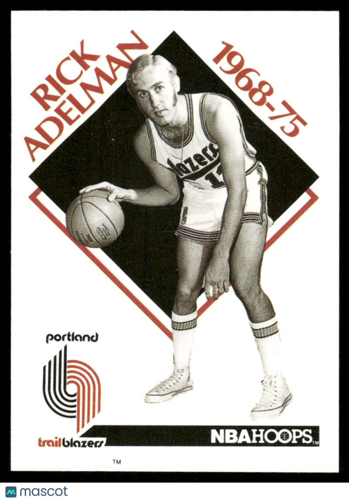 1990 NBA Hoops Rick Adelman #353 Basketball