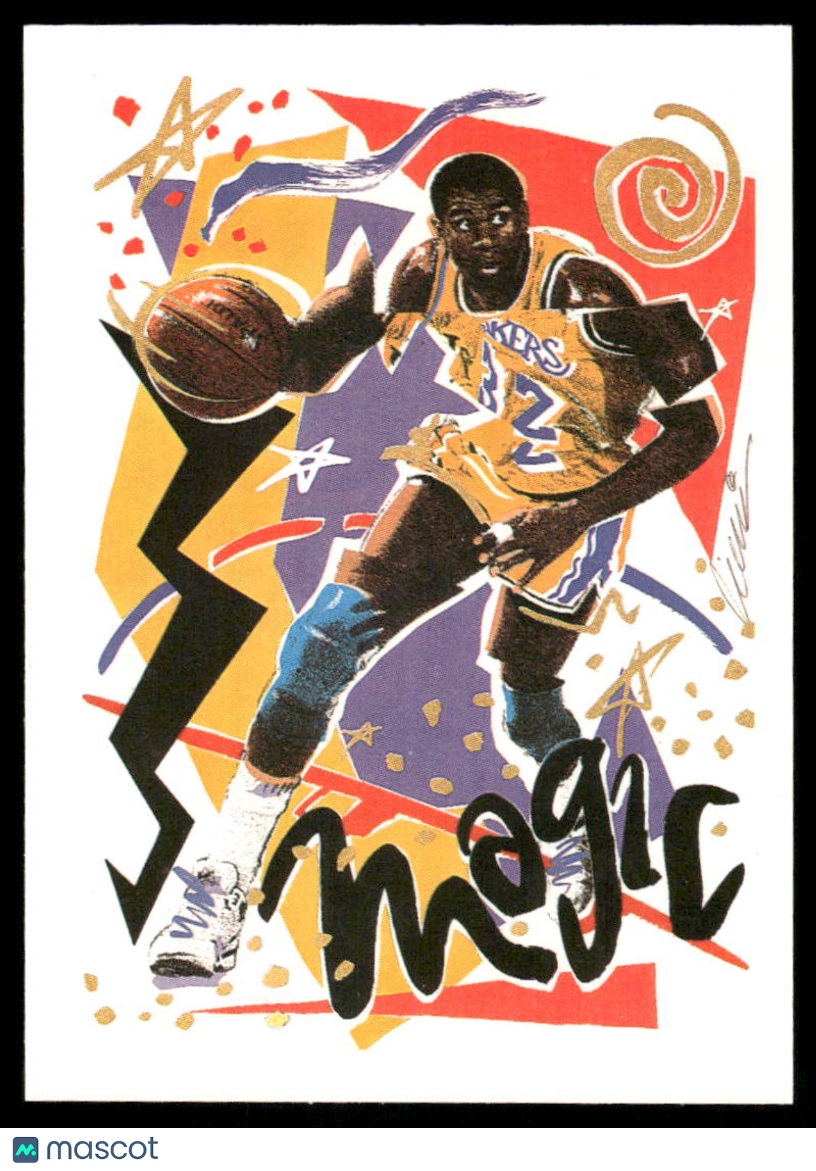 1990 NBA Hoops Magic Johnson #367 Basketball