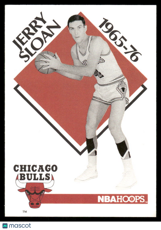 1990 NBA Hoops Jerry Sloan #354 Basketball