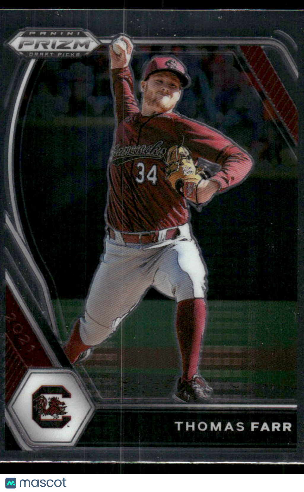 2021 Panini Prizm Draft Picks Thomas Farr #PDP150 Baseball