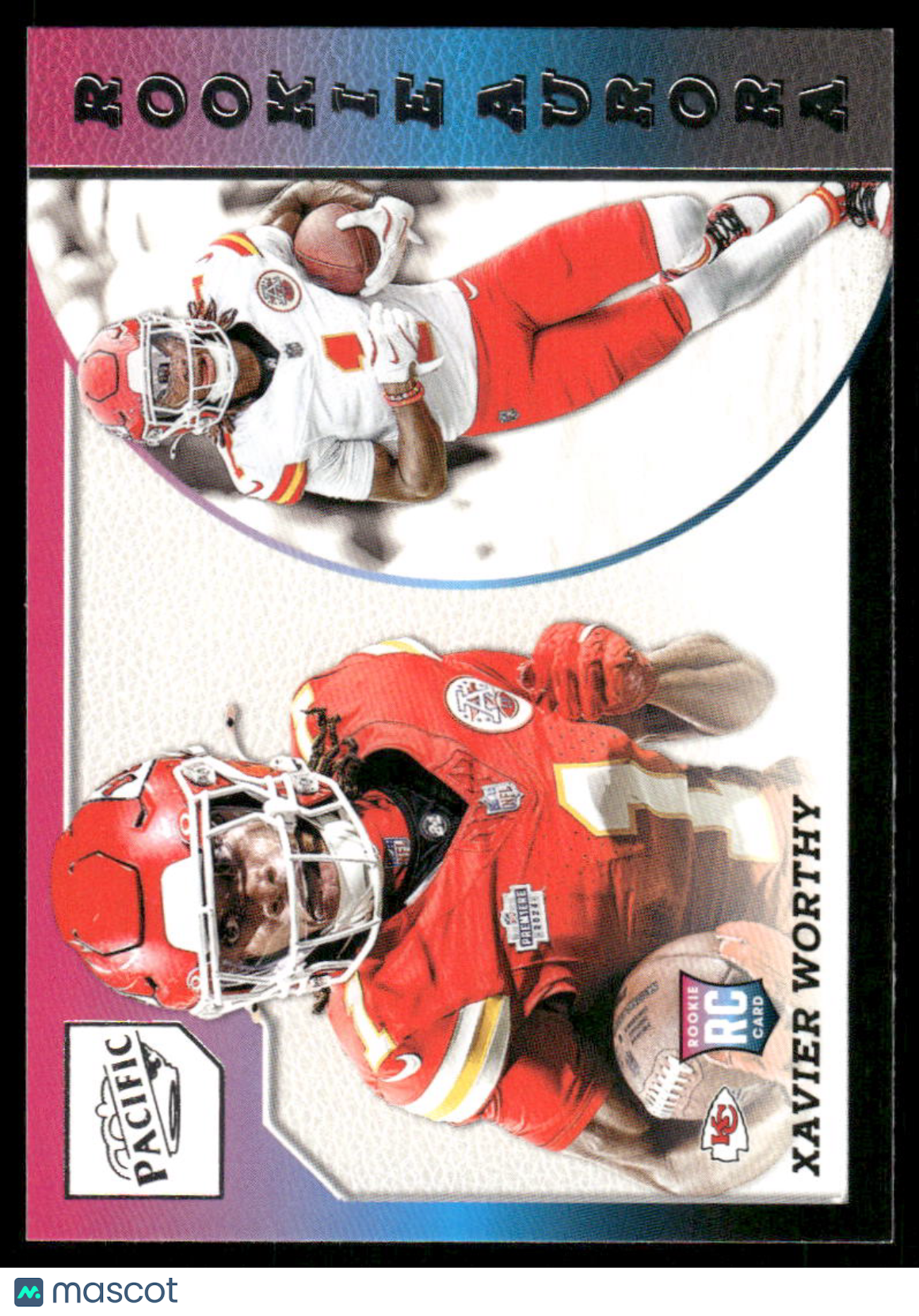2024 Panini Pacific Rookie Aurora Xavier Worthy #7 Football