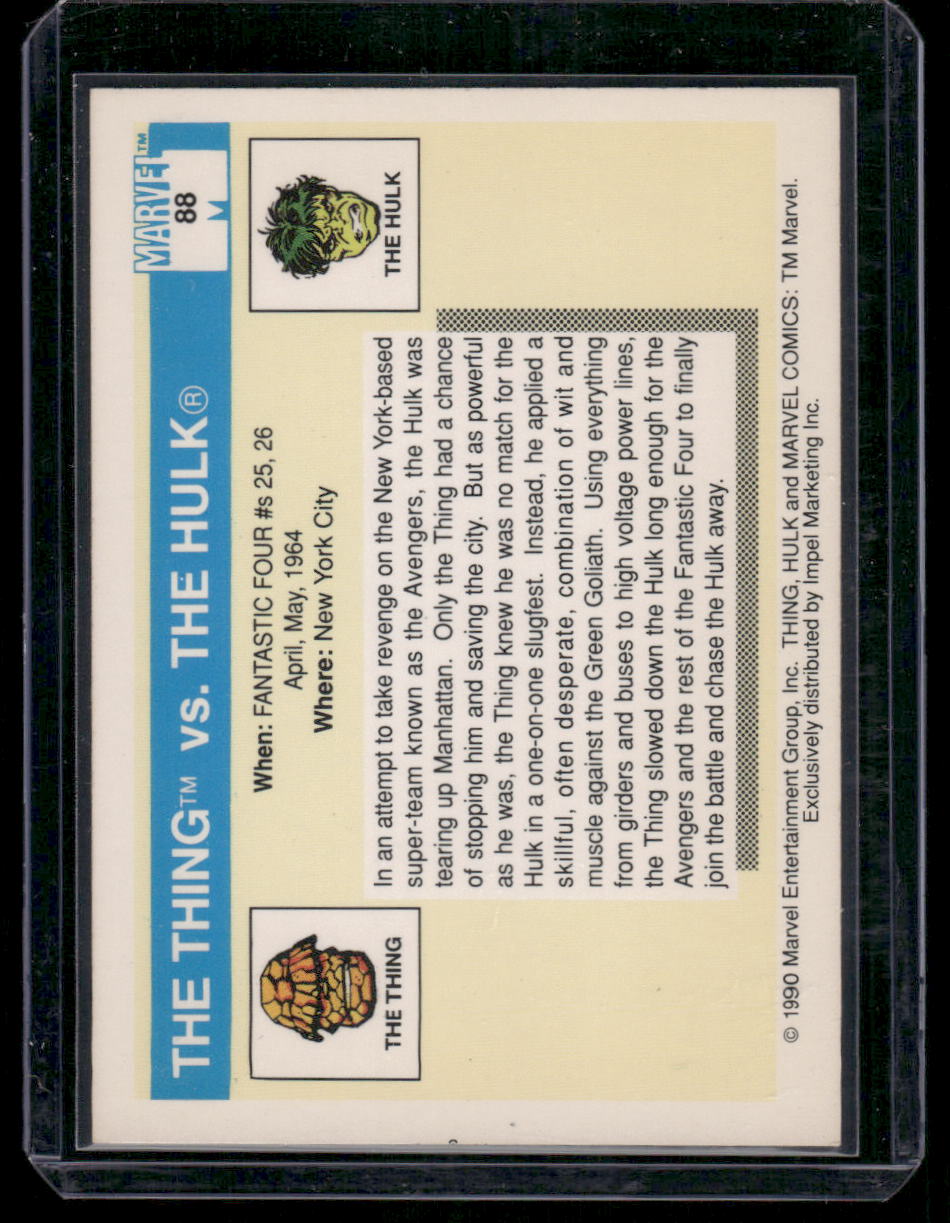 1990 Marvel Hulk The Thing #88