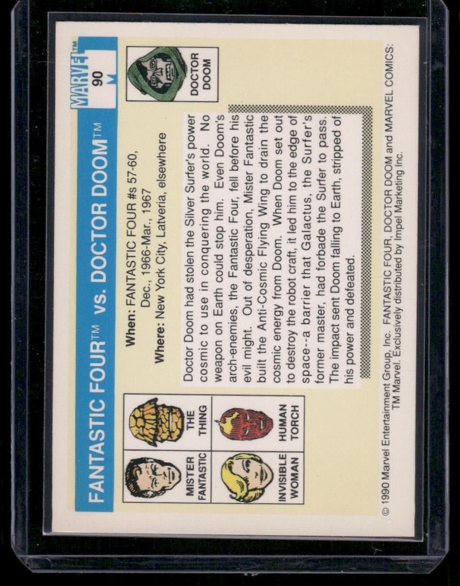 1990 Marvel Comics Human Torch Doctor Doom Mister Fantastic Invisible Woman The Thing #90