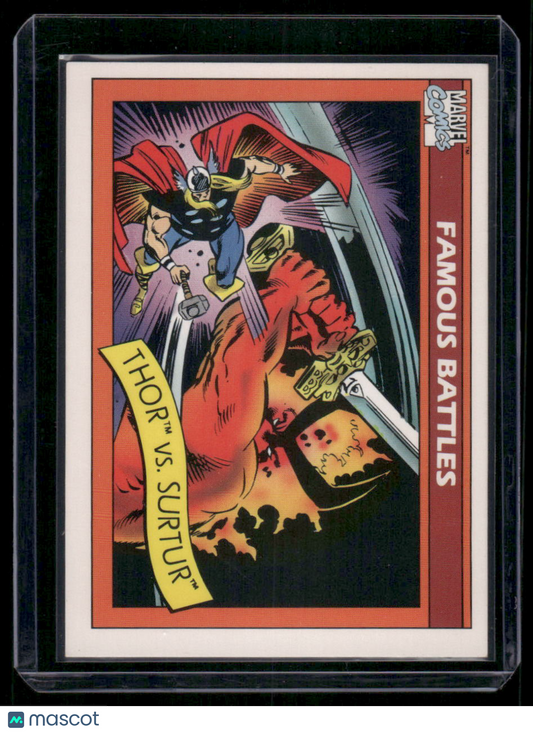 1990 Impel Marvel Universe Thor Surtur #91