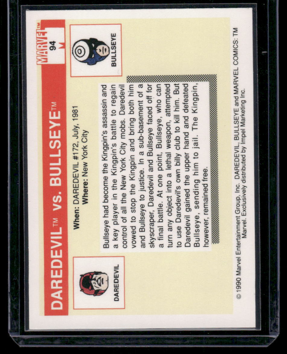 1990 Impel Marvel Universe Bullseye Daredevil #94