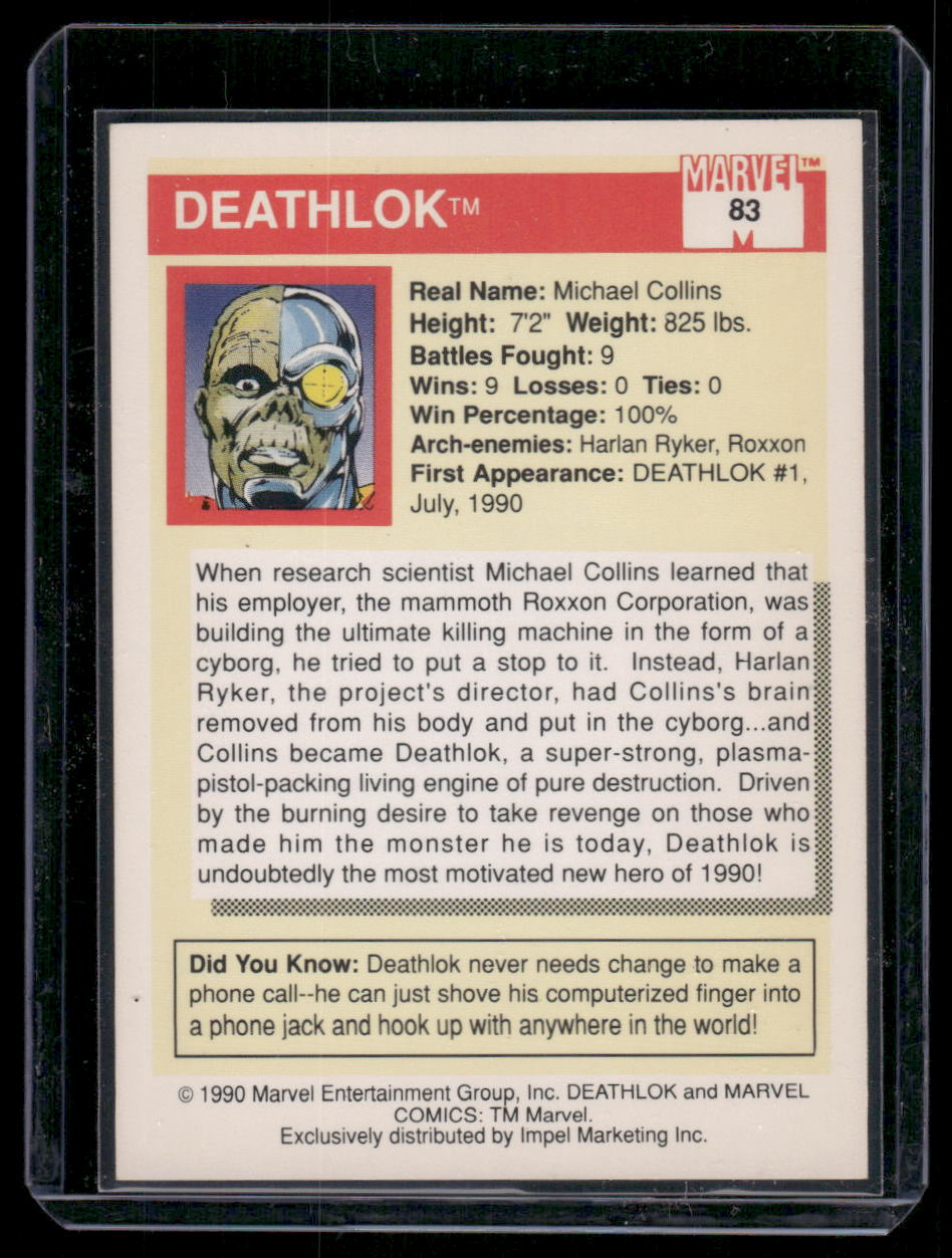 1990 Impel Marvel Deathlok #83