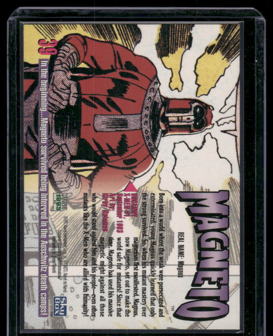 1993 SkyBox Marvel Masterpieces Magneto #39