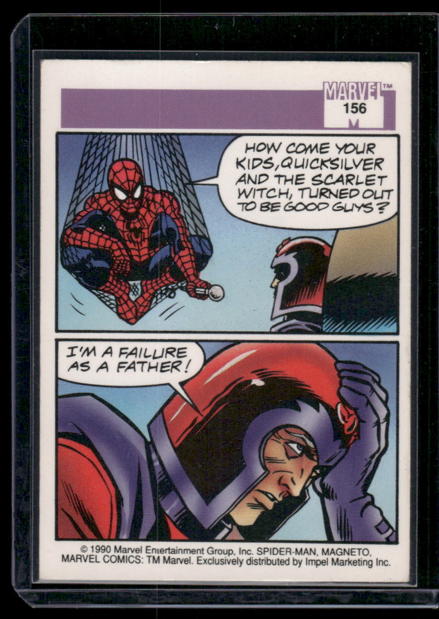 1990 Impel Marvel Comics Spider-Man Magneto #156