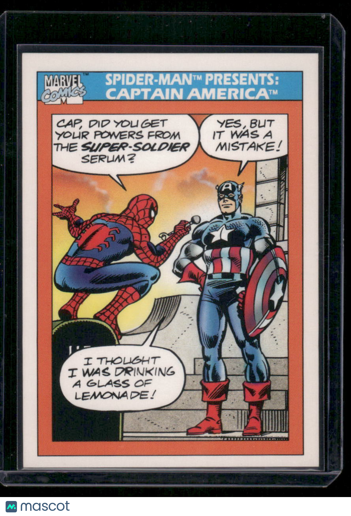 1990 Impel Marvel Captain America Spider-Man #157
