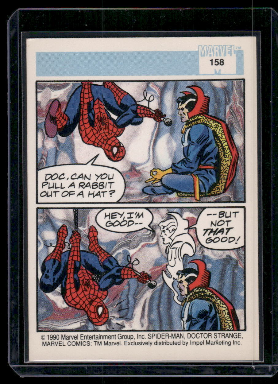 1990 Impel Marvel Comics Doctor Strange Spider-Man #158