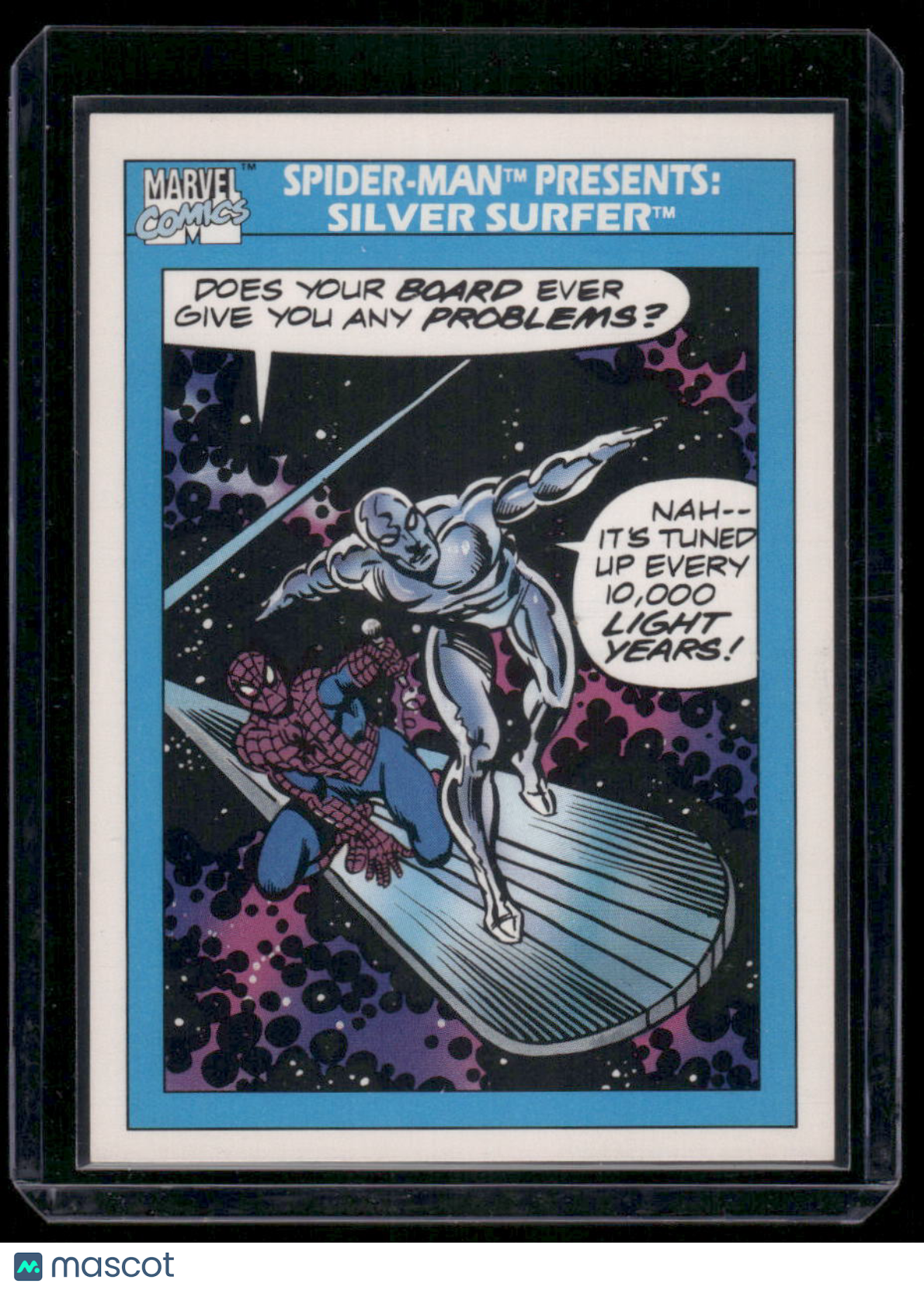 1990 Impel Marvel Comics Silver Surfer Spider-Man #153