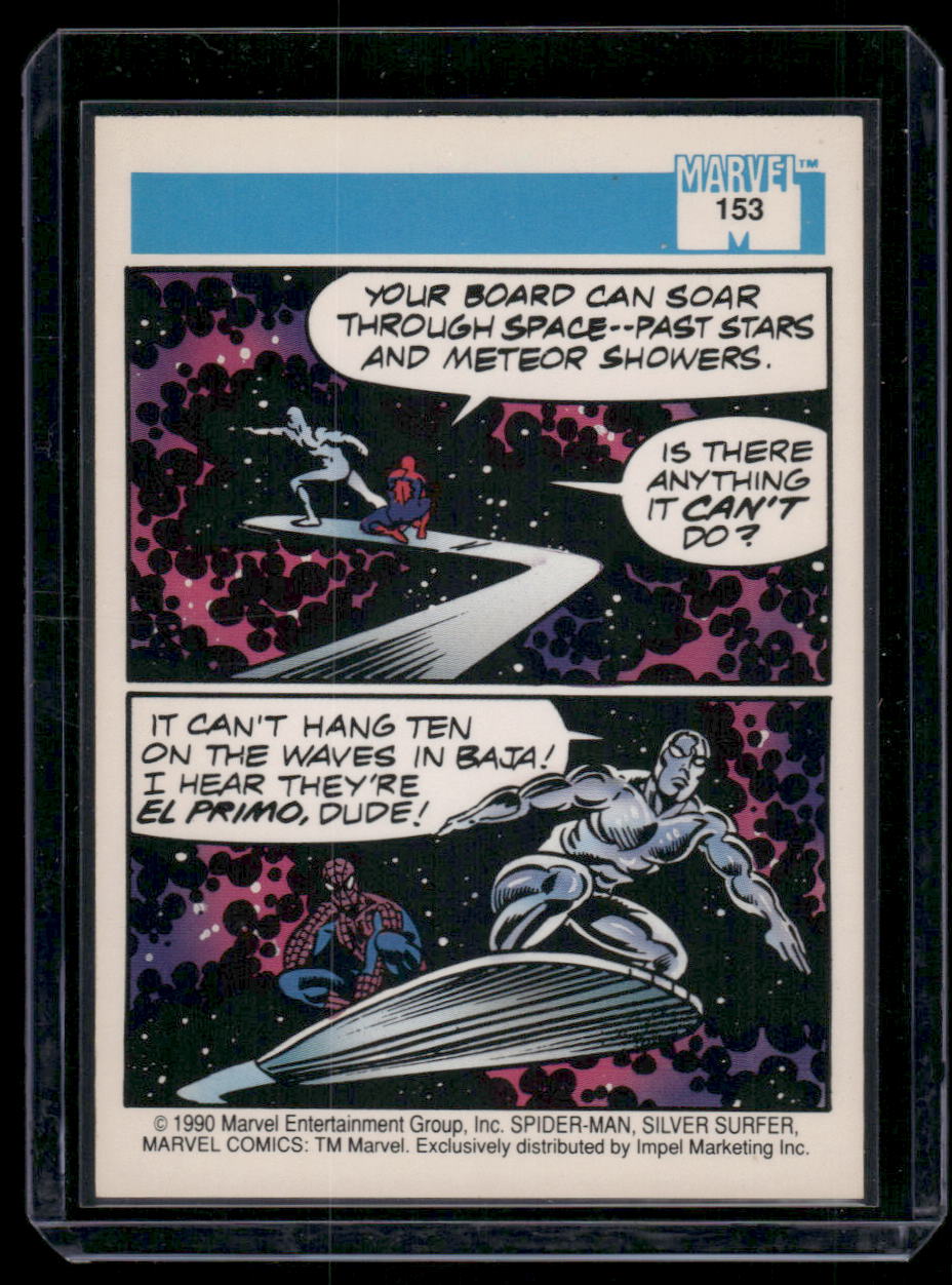 1990 Impel Marvel Comics Silver Surfer Spider-Man #153