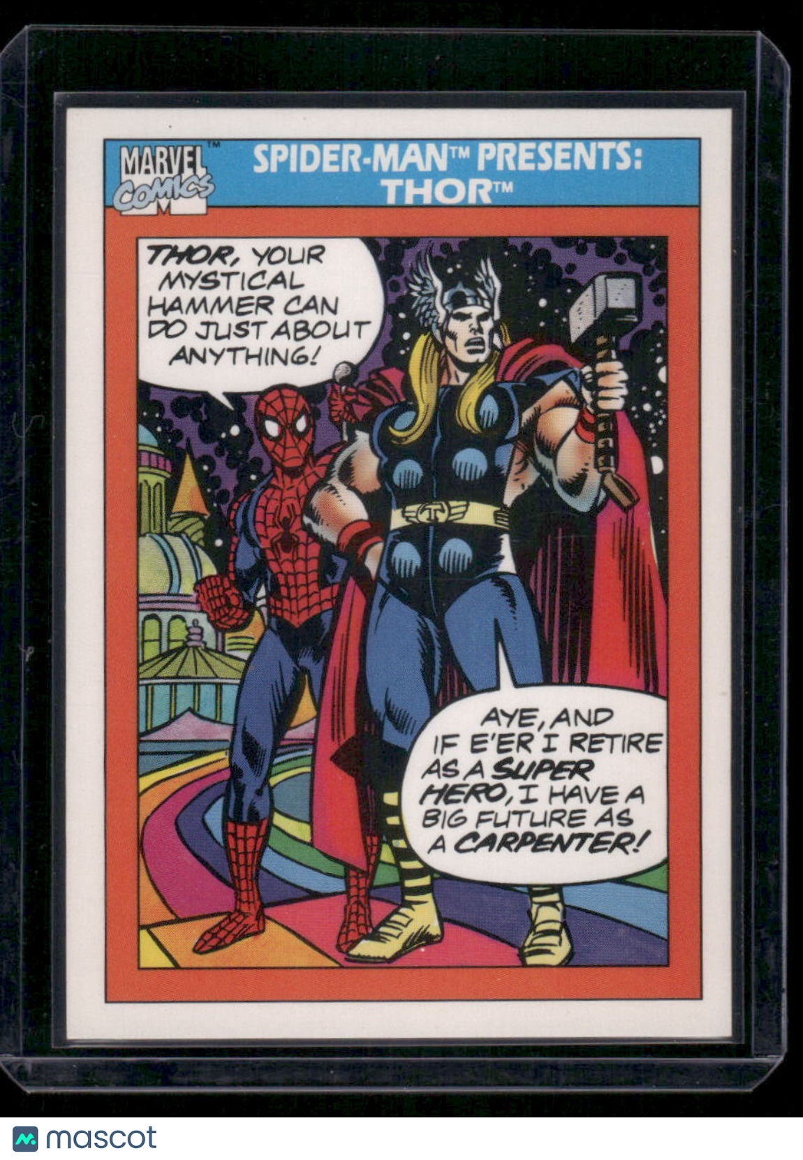 1990 Impel Marvel Thor Spider-Man #154