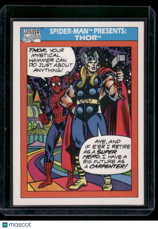1990 Impel Marvel Thor Spider-Man #154