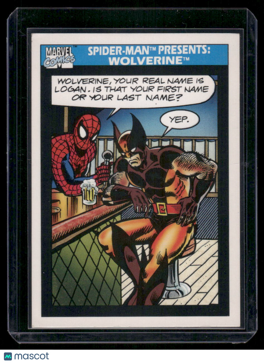 1990 Marvel Comics Wolverine Spider-Man #160