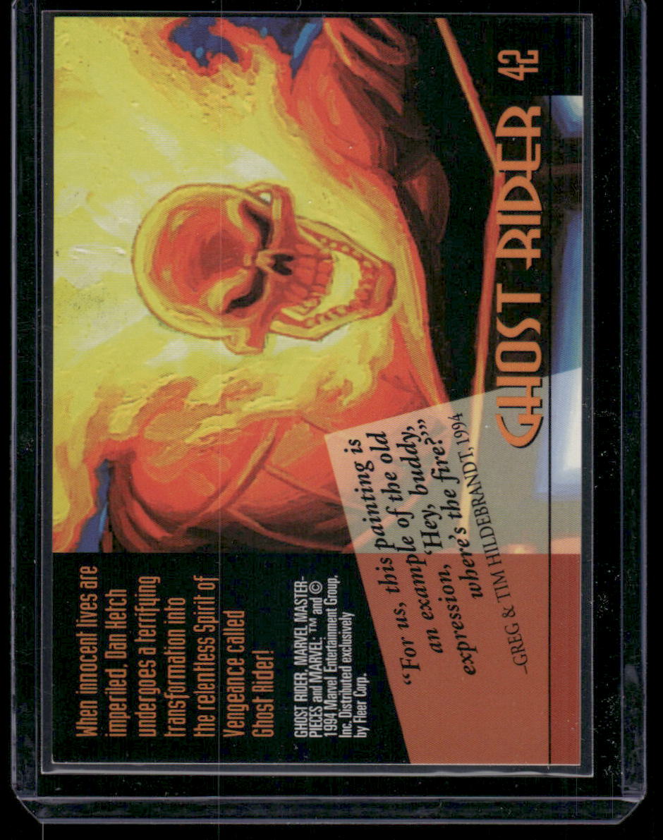 1994 Marvel Masterpieces Ghost Rider #42