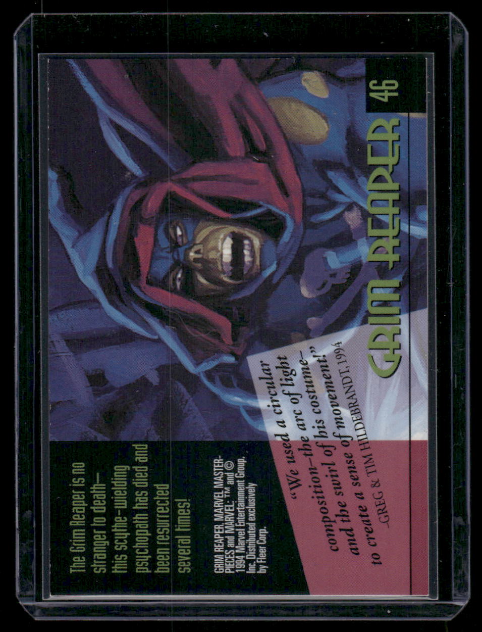 1994 Fleer Marvel Masterpieces Grim Reaper #46