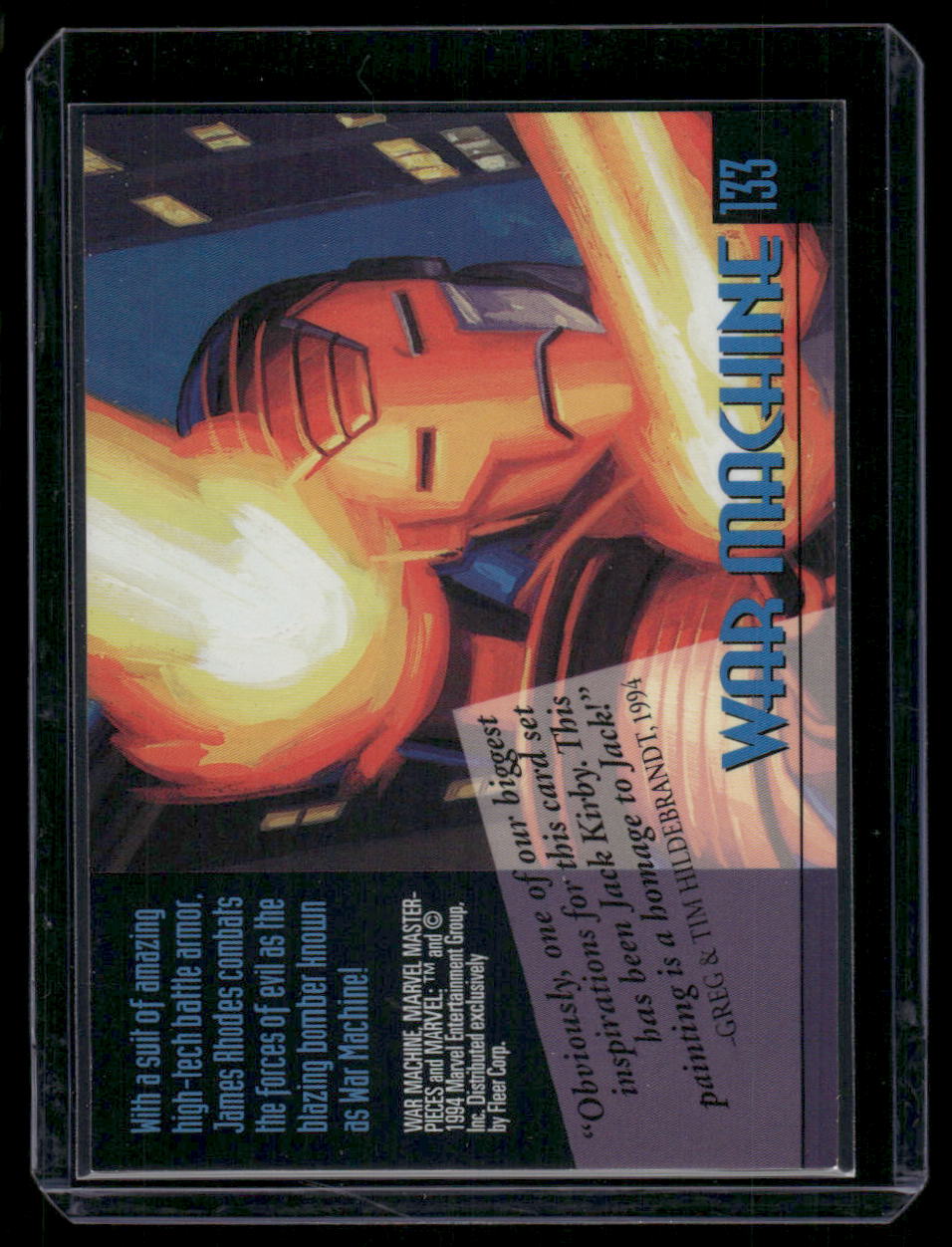 1994 Marvel Masterpieces War Machine #133