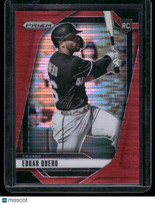 2025 Panini Prizm Baseball Edgar Quero #216 Red Mojo RC 247/399 Baseball