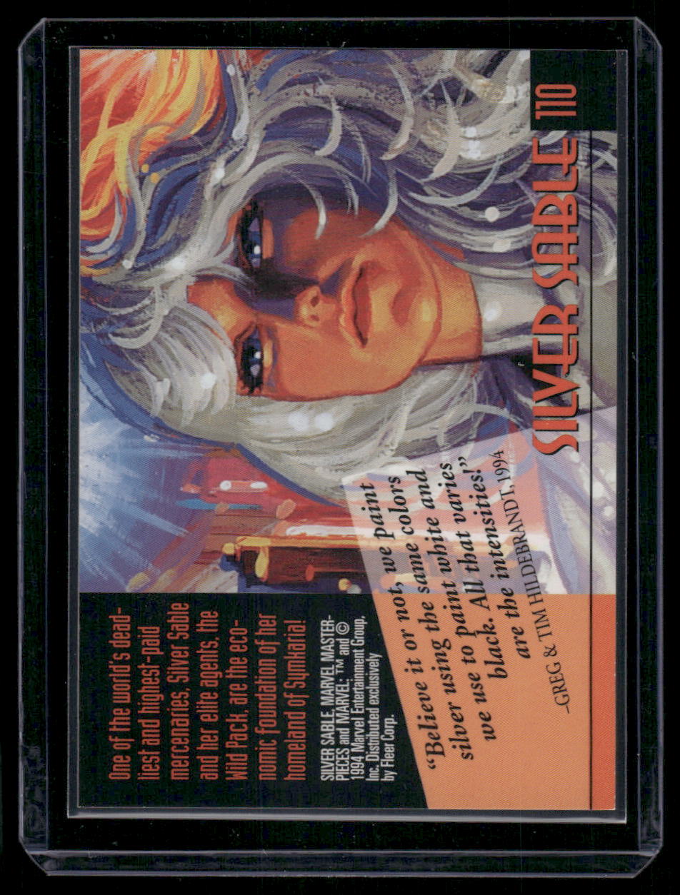 1994 Fleer Marvel Masterpieces Silver Sable #110