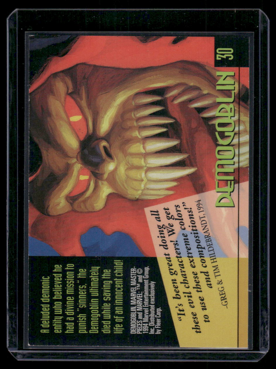 1994 Marvel Masterpieces Demo Goblin #30