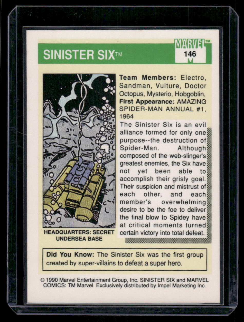1990 Impel Marvel Universe Sinister Six #146