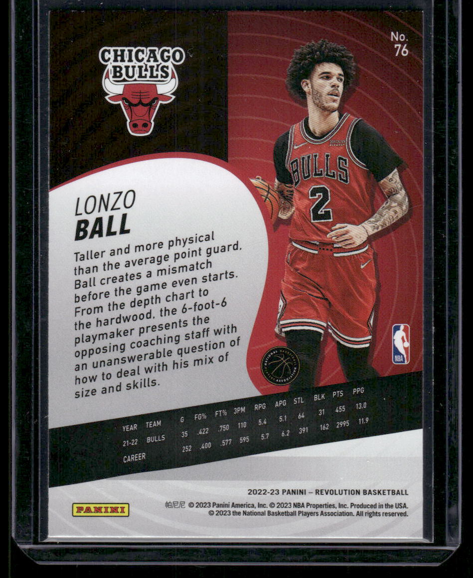 2022-23 Panini Revolution Basketball Lonzo Ball #76 Basketball