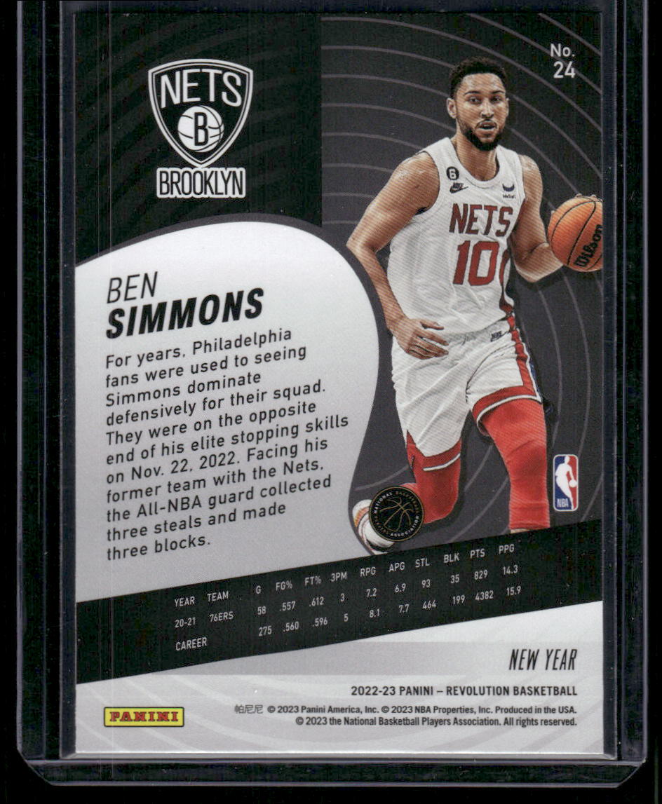 2022-23 Panini Revolution New Year Ben Simmons #24 Basketball