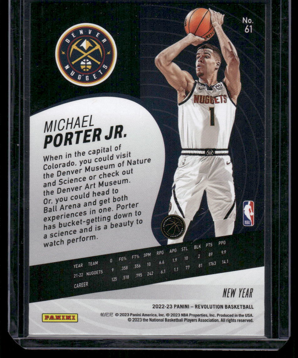 2022-23 Panini Revolution New Year Michael Porter Jr. #61 / Basketball