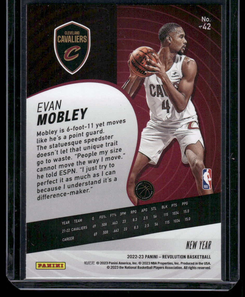 2022-23 Panini Revolution New Year Evan Mobley #42 Basketball