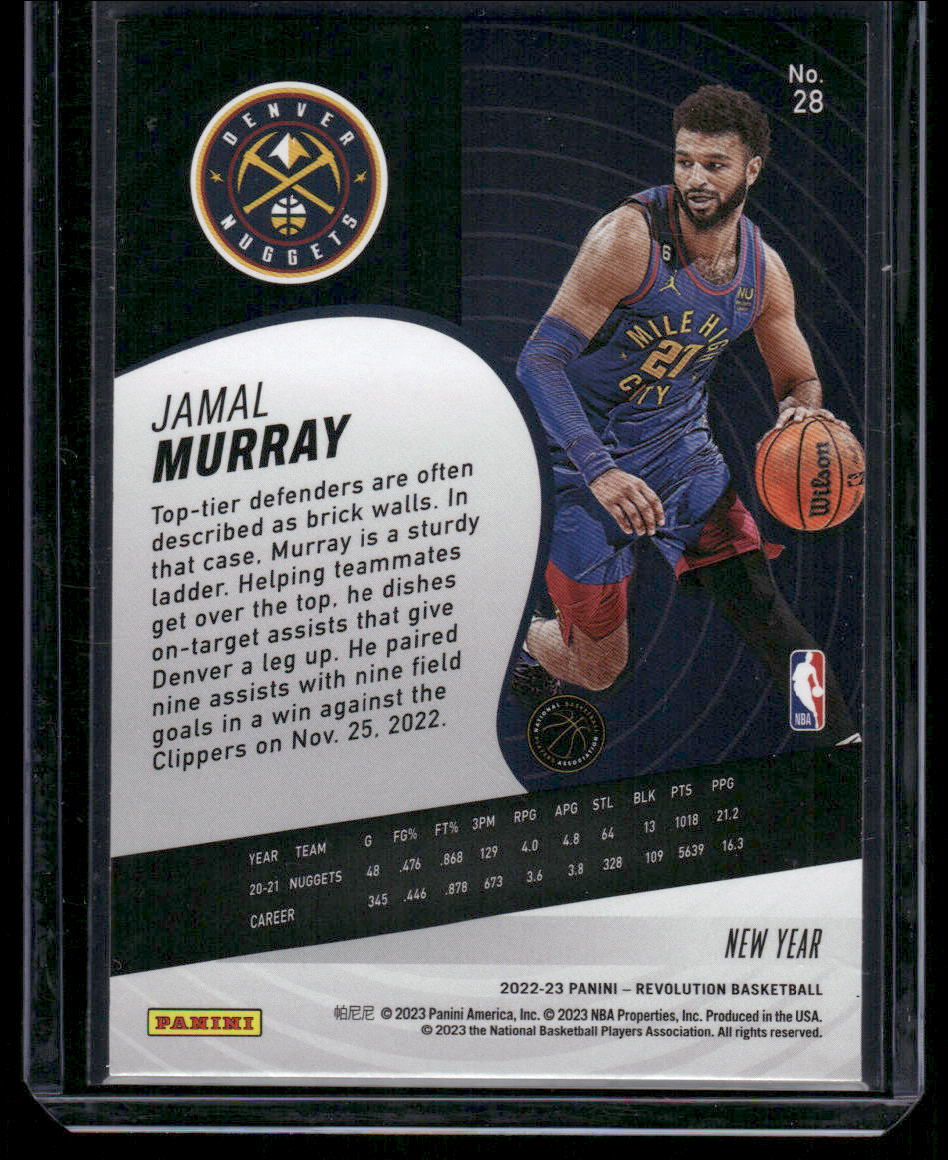 2022-23 Panini Revolution New Year Jamal Murray #28 Basketball