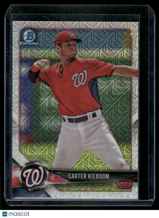 2018 Bowman Chrome Carter Kieboom #BCP7 Refractor 4/30. Baseball