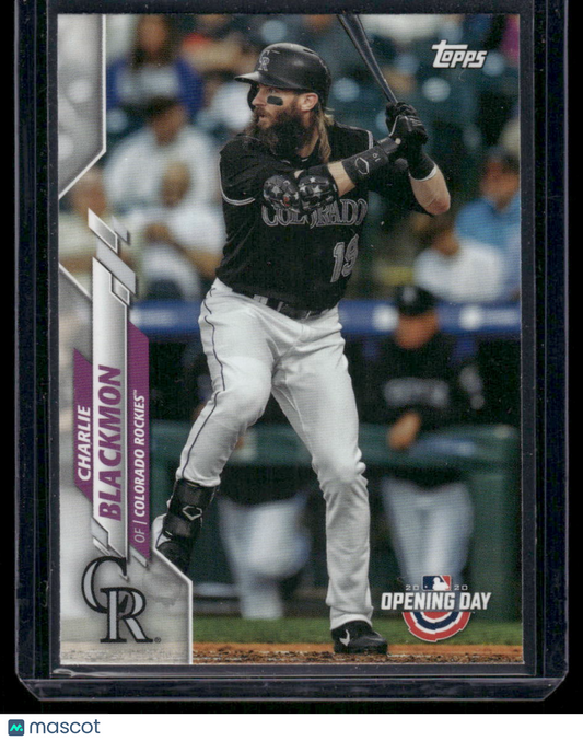 2020 Topps Opening Day Charlie Blackmon #149 / Baseball