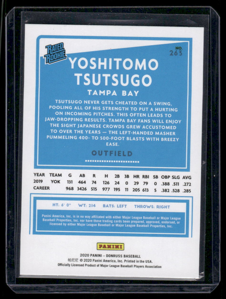 2020 Donruss Rated Rookie Yoshitomo Tsutsugo #263 Red Baseball