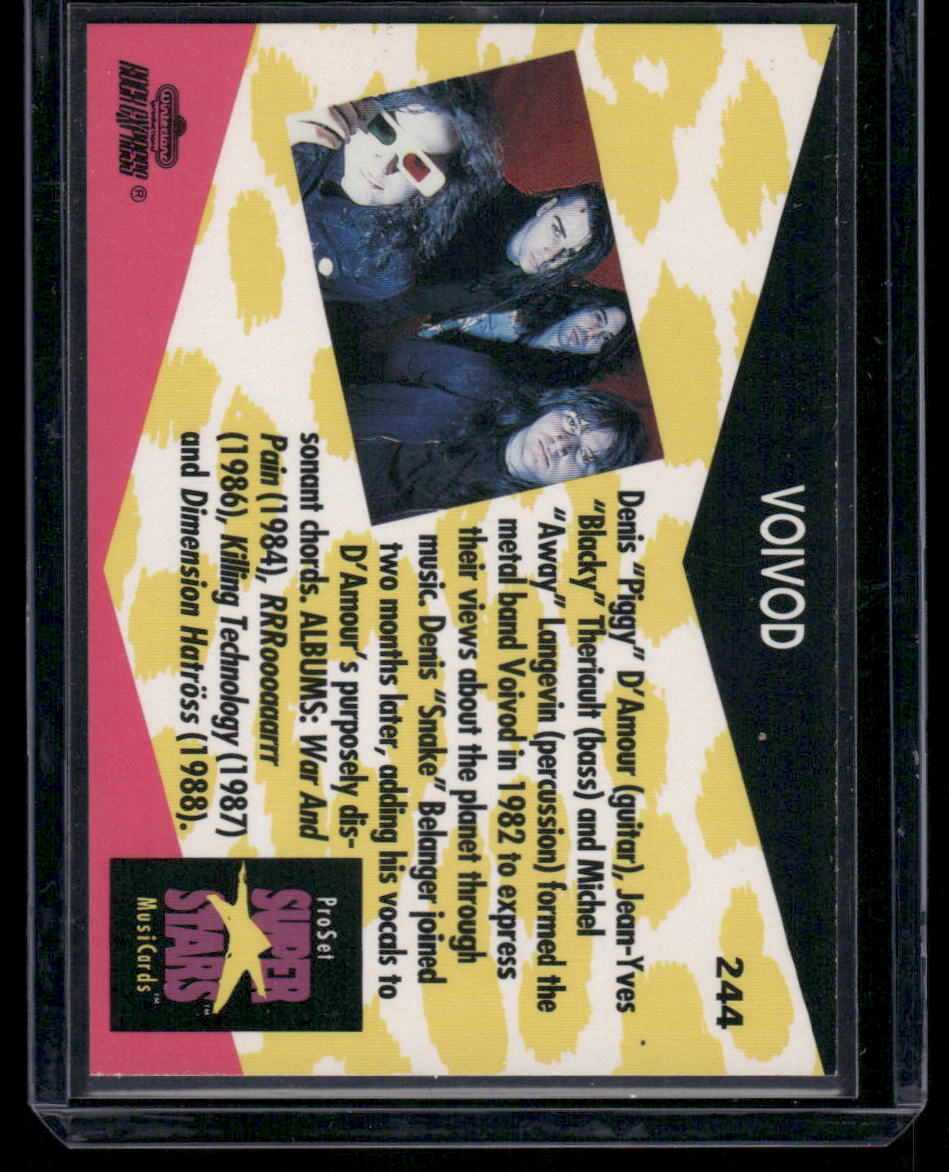 1991 Pro Set Super Stars MusiCards Voivod #244