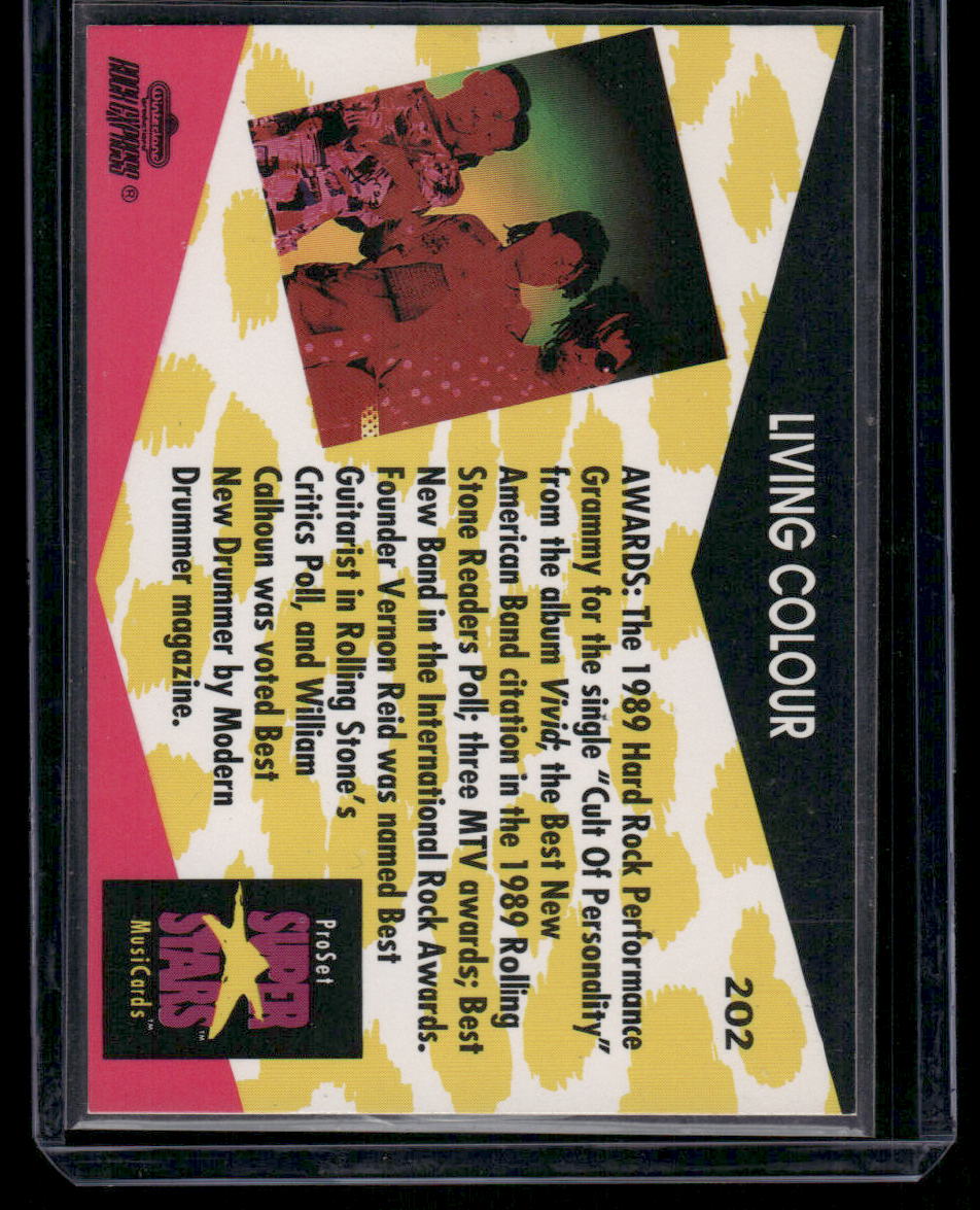 1991 Pro Set Super Stars MusiCards Living Colour #202