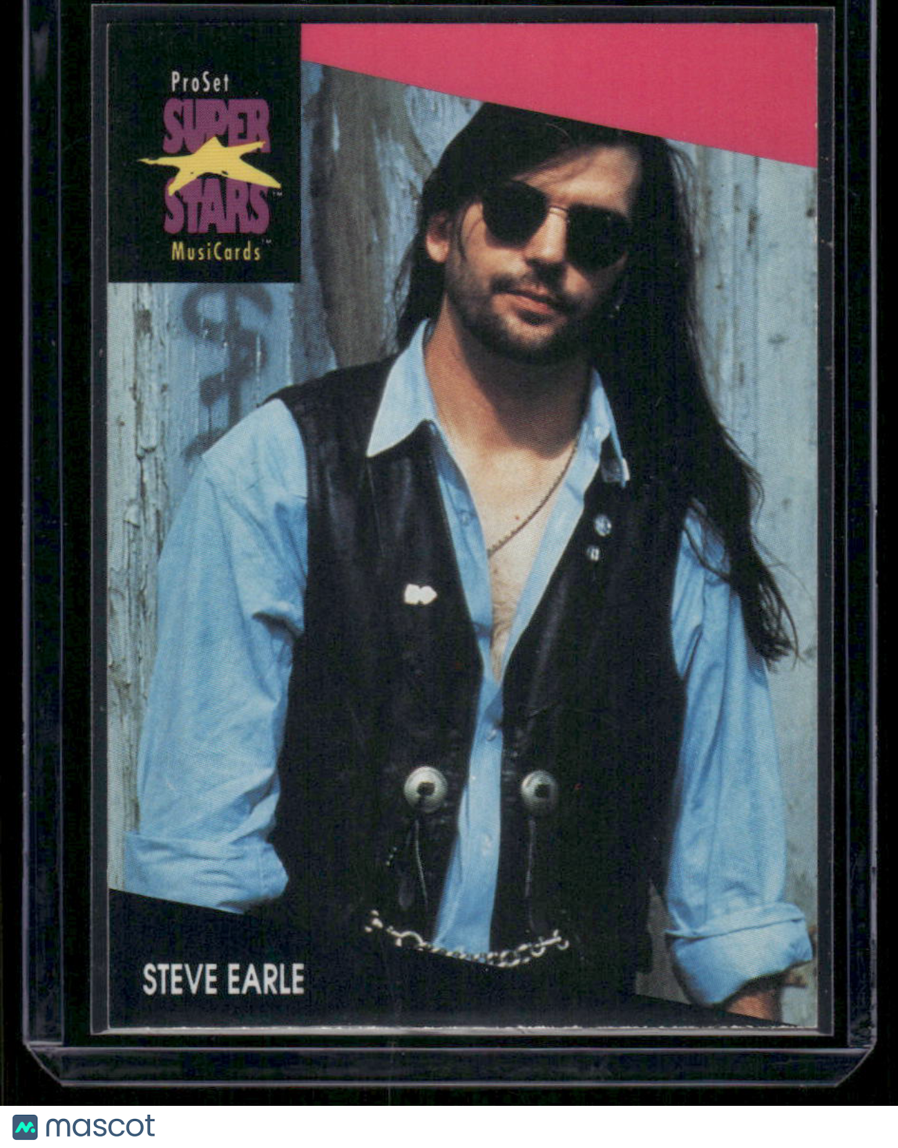 1991 Pro Set Super Stars MusiCards Steve Earle #167