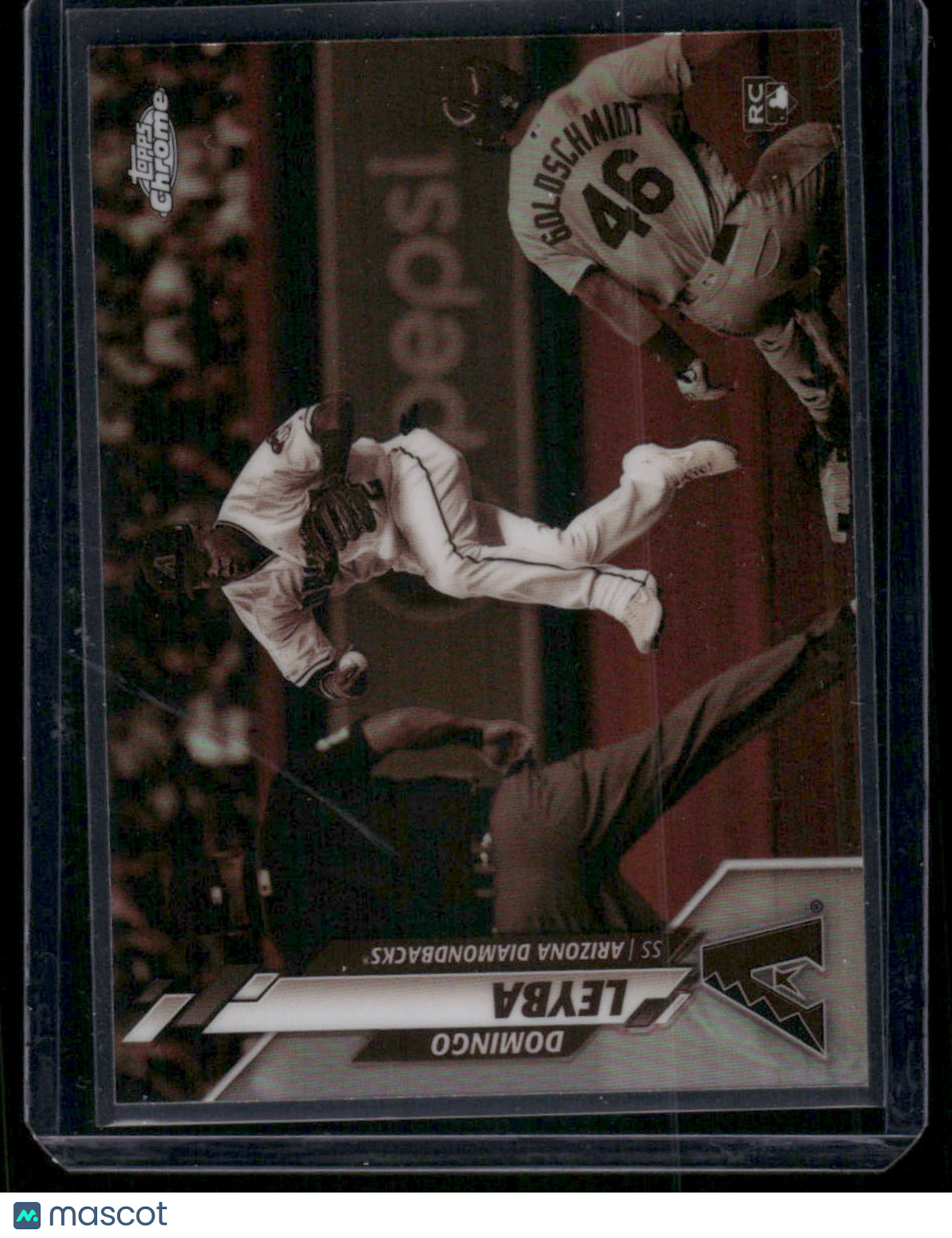 2020 Topps Chrome Domingo Leyba #10 Refractor RC Baseball
