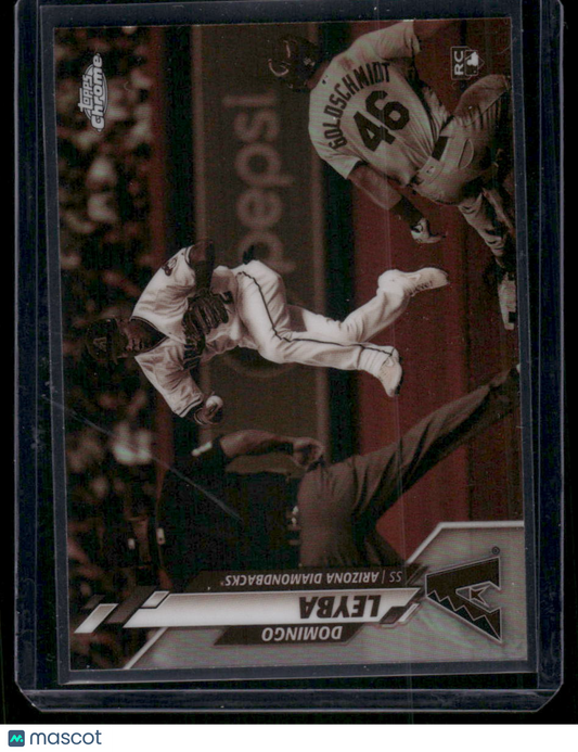 2020 Topps Chrome Domingo Leyba #10 Refractor RC Baseball