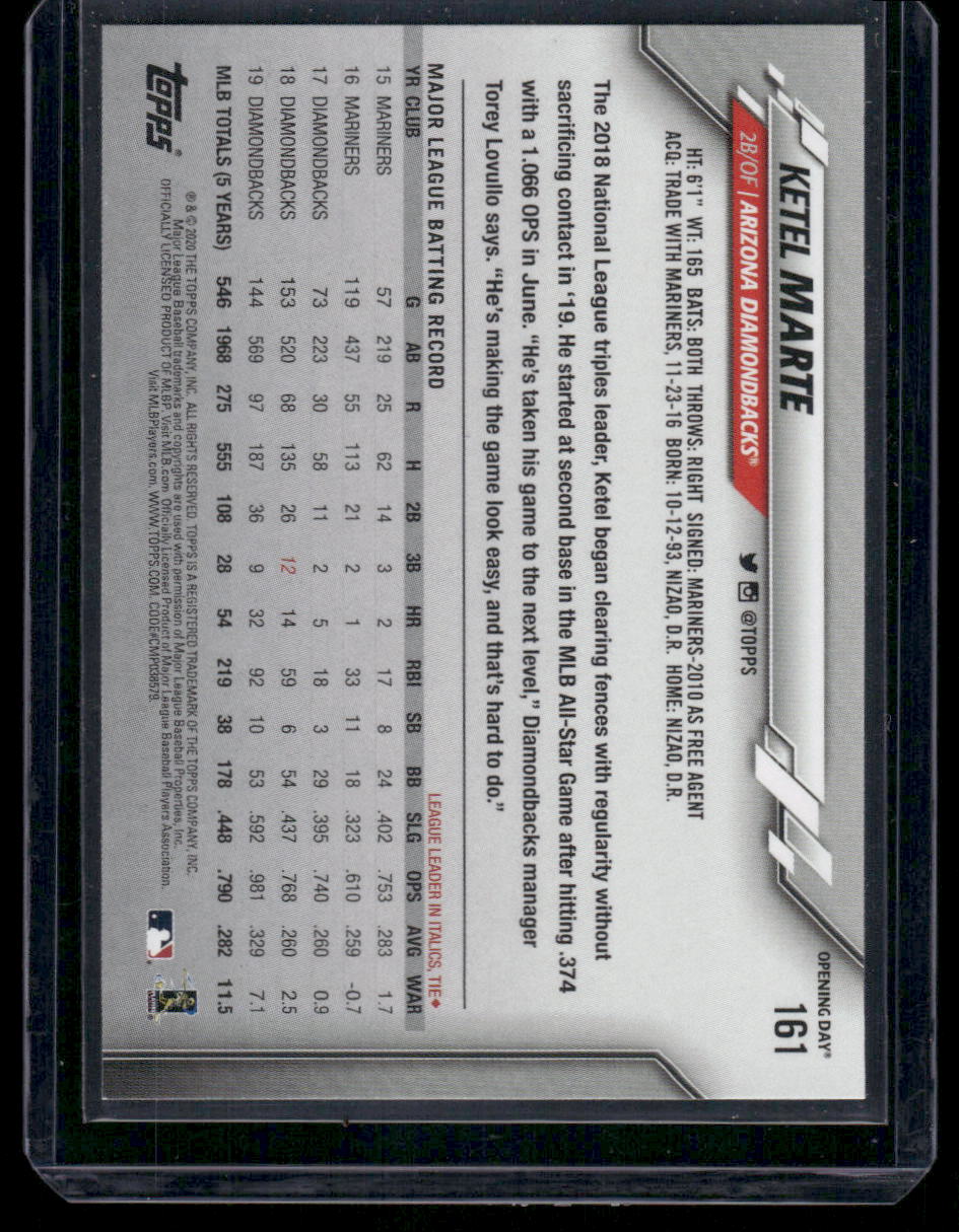 1968 Topps Opening Day Ketel Marte #161 Baseball