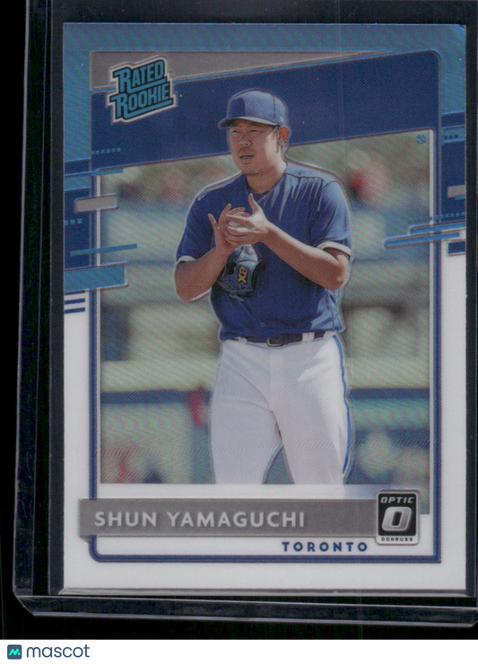 2020 Panini Donruss Optic Rated Rookie Prizm Shun Yamaguchi #95 Baseball