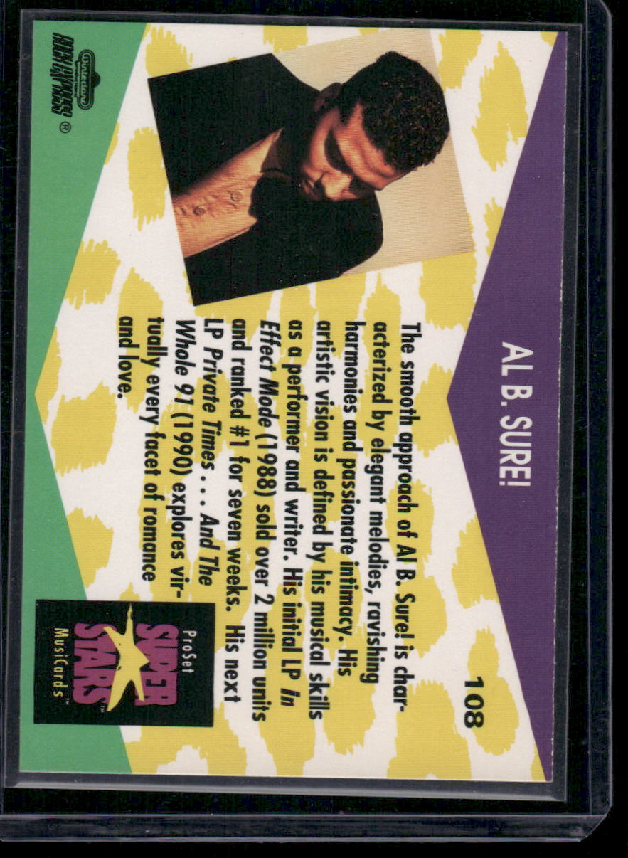 1991 Pro Set Super Stars MusiCards Al B. Sure! #108