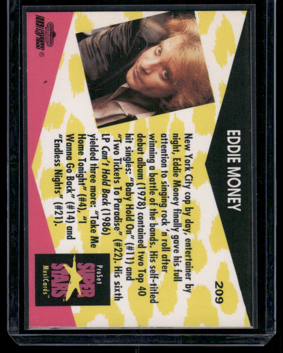 1991 Pro Set Super Stars MusiCards Eddie Money #209
