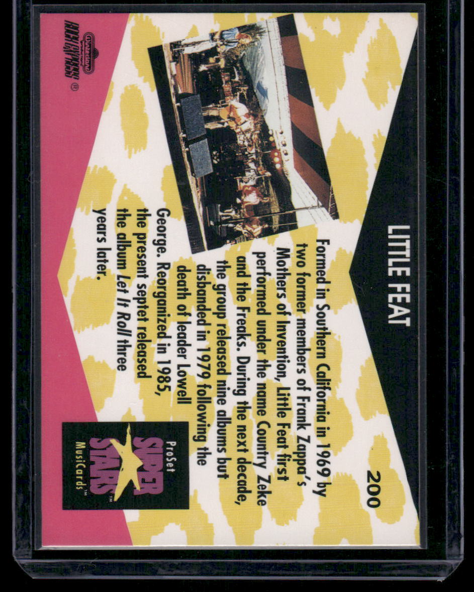 1991 Pro Set Super Stars MusiCards Little Feat #200