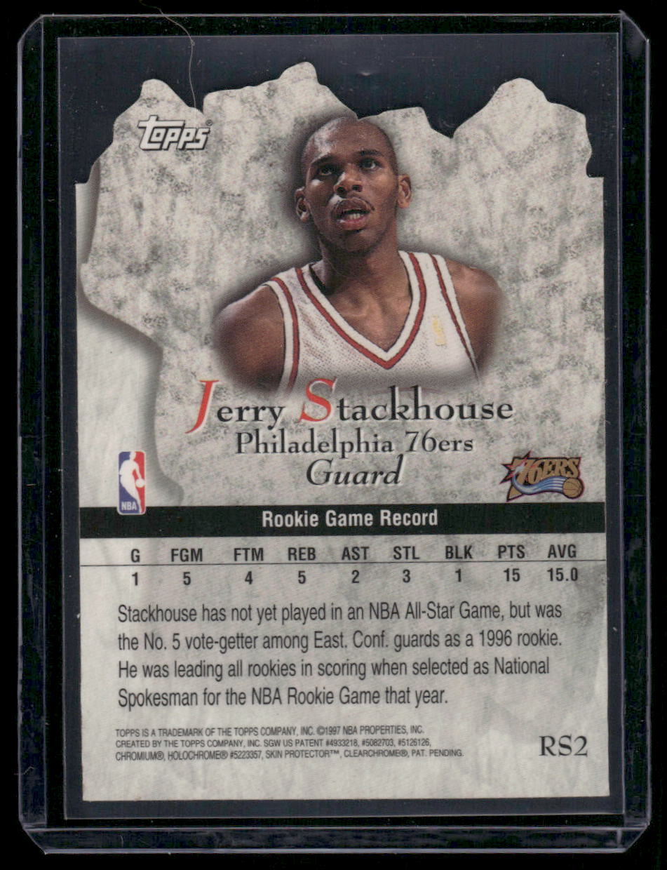 1997 Topps Rock Stars Jerry Stackhouse #RS2 Basketball