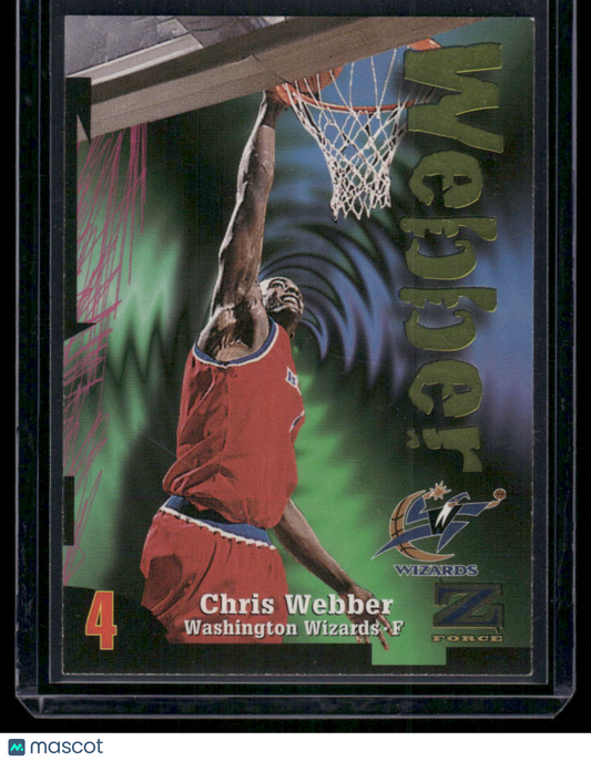 1997-98 SkyBox Z-Force Chris Webber #58 Basketball