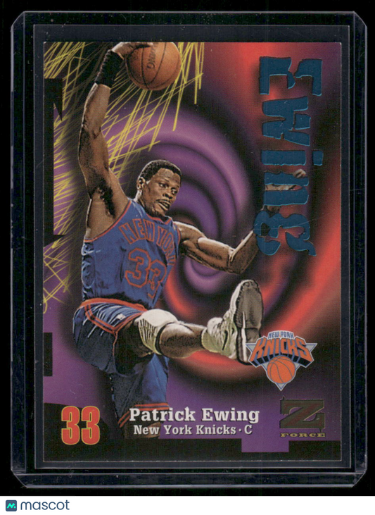 1997-98 SkyBox Z-Force 1995-96 SkyBox Z-Force Patrick Ewing #28 Basketball