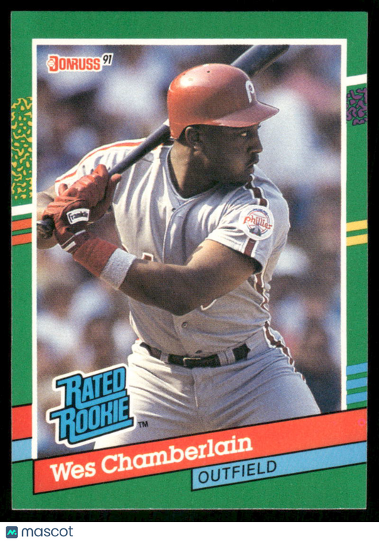 1990 Donruss Wes Chamberlain #423 Baseball